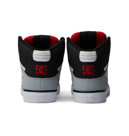 Black / Grey / Red Men DC Shoes Pure High-Top Sneakers | DC-9061872