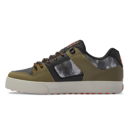 Black / Olive Men DC Shoes Pure WNT Winterised Skate Shoes | DC-5936748