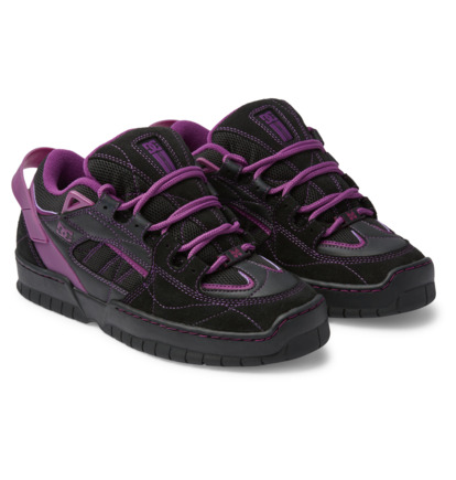 Black / Purple Men DC Shoes Spectre Needles Skate Shoes | DC-0485132