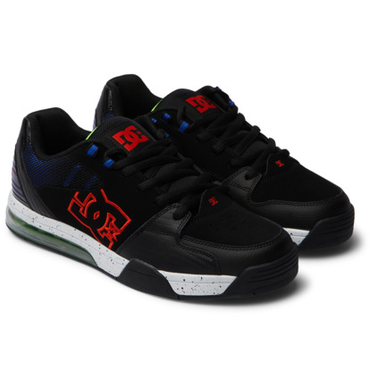 Black / Red / Blue Men DC Shoes Versatile Le Sneakers | DC-2584076