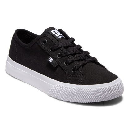 Black / White Kids' DC Shoes Manual Skate Shoes | DC-3091746