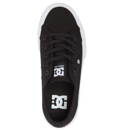 Black / White Kids' DC Shoes Manual Skate Shoes | DC-3091746