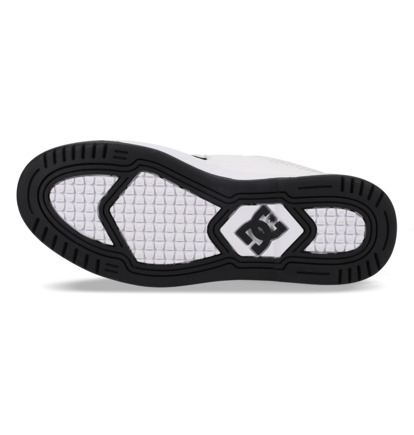 Black / White Men DC Shoes Construct Sneakers | DC-6853274