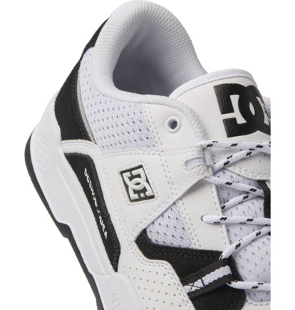 Black / White Men DC Shoes Construct Sneakers | DC-6853274