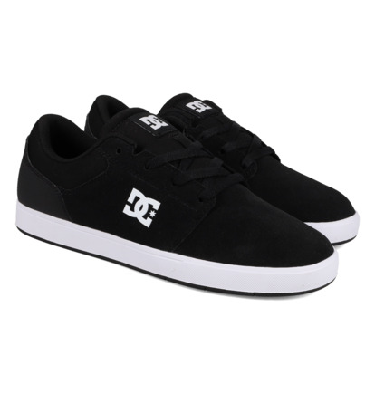 Black / White Men DC Shoes Crisis 2 Skate Shoes | DC-6358912