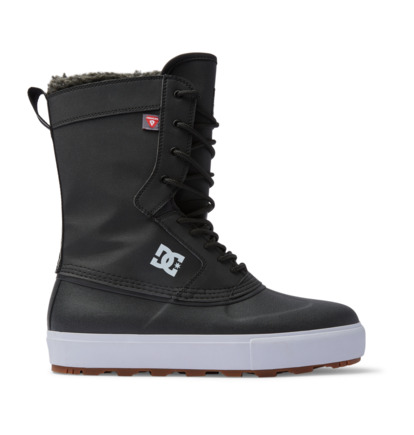 Black / White Men DC Shoes DC Reach Water-Resistant Winter Boots | DC-7814259