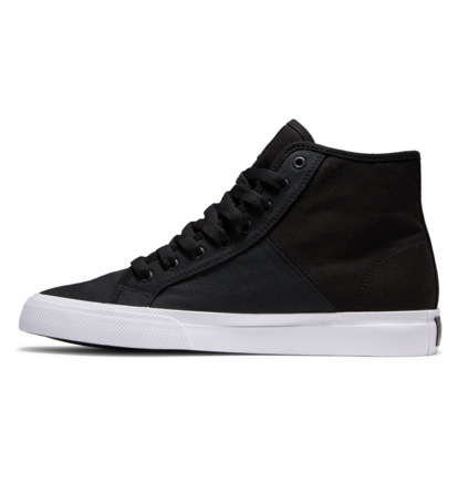 Black / White Men DC Shoes Manual Hi Txse High-Top Sneakers | DC-2813705