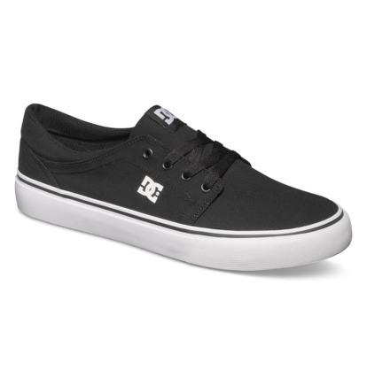 Black / White Men DC Shoes Trase Tx Sneakers | DC-9413826