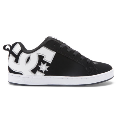 Black / White Women DC Shoes Court Graffik Sneakers | DC-2645109