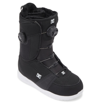 Black / White Women DC Shoes Lotus BOA® Snowboard Boots | DC-6851724