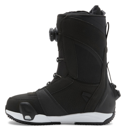 Black / White Women DC Shoes Lotus Step On BOA® Snowboard Boots | DC-1358609