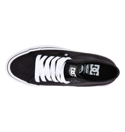 Black / White Women DC Shoes Manual Hi Platform High-Top Sneakers | DC-6790481