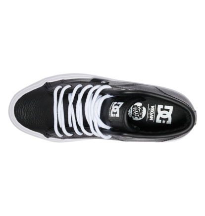 Black / White Women DC Shoes Manual Hi Wnt High-Top Sneakers | DC-4298016