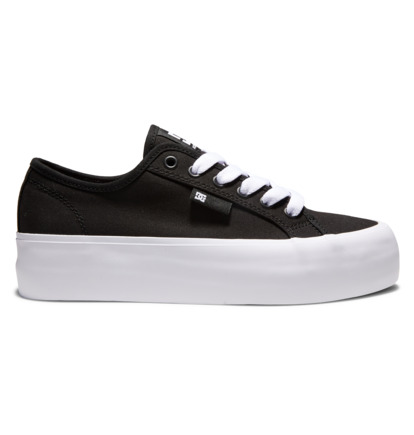 Black / White Women DC Shoes Manual Platform Sneakers | DC-5834296