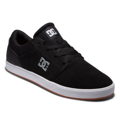 Black / White / Black Men DC Shoes Crisis 2 S Skate Shoes | DC-2596871