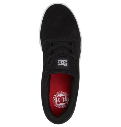 Black / White / Black Men DC Shoes Crisis 2 S Skate Shoes | DC-2596871