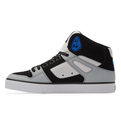 Black / White / Blue Men DC Shoes Pure High-Top Sneakers | DC-7164938