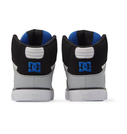 Black / White / Blue Men DC Shoes Pure High-Top Sneakers | DC-7164938