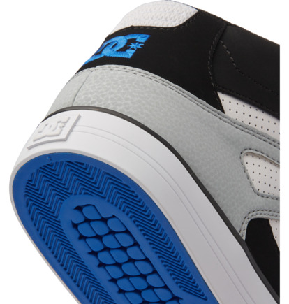 Black / White / Blue Men DC Shoes Pure High-Top Sneakers | DC-7164938