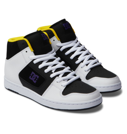 Black / White / Purple Men DC Shoes Manteca 4 Hi Sneakers | DC-1524309