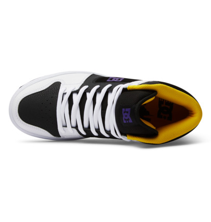 Black / White / Purple Men DC Shoes Manteca 4 Hi Sneakers | DC-1524309