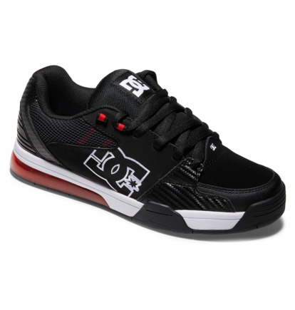 Black / White / Red Men DC Shoes Versatile Sneakers | DC-2581436