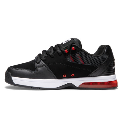 Black / White / Red Men DC Shoes Versatile Sneakers | DC-2581436