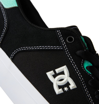 Black / White / Turquoise Men DC Shoes Teknic Sneakers | DC-9508734