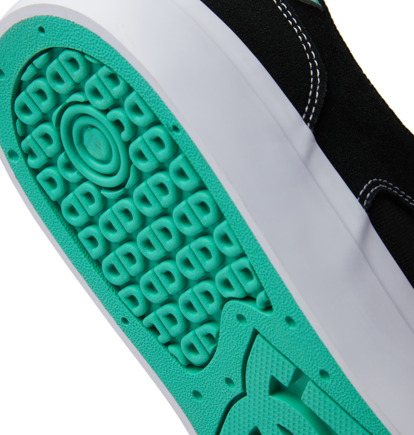 Black / White / Turquoise Men DC Shoes Teknic Sneakers | DC-9508734