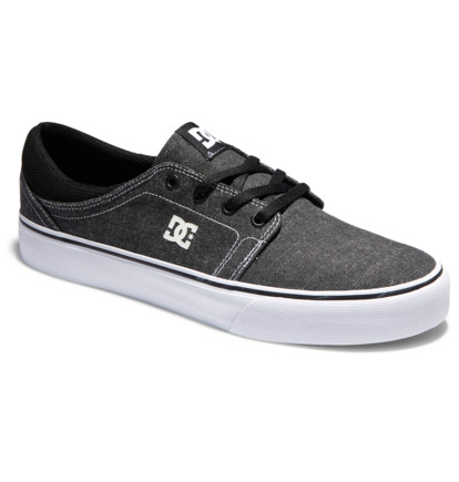 Black / White / White Men DC Shoes Trase Tx Sneakers | DC-9532467