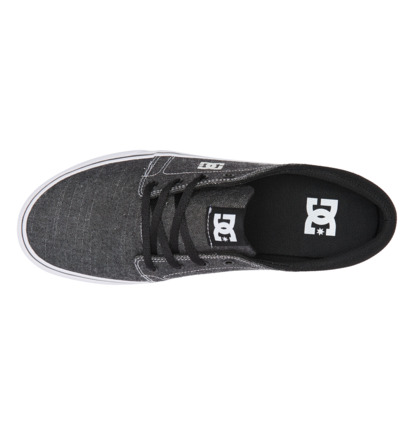 Black / White / White Men DC Shoes Trase Tx Sneakers | DC-9532467