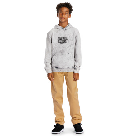 Blue Grey Kids' DC Shoes Contour Hoodie | DC-9283471