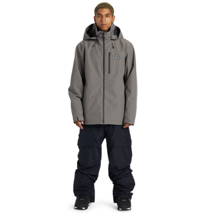 Blue Grey Men DC Shoes Basis 30K Technical Snowboard Jackets | DC-7201465