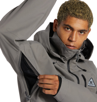 Blue Grey Men DC Shoes Basis 30K Technical Snowboard Jackets | DC-7201465