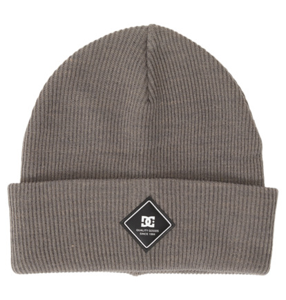 Blue Grey Men DC Shoes Label Beanie | DC-6812073