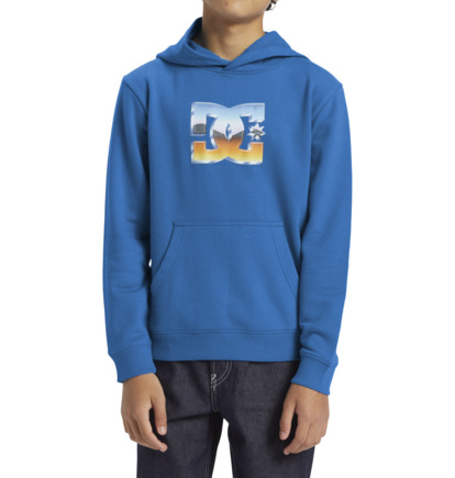 Blue Kids' DC Shoes Chrome Pullover Hoodie | DC-8324671