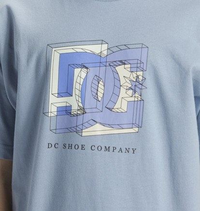 Blue Men DC Shoes Fine Art T-Shirt | DC-8719026