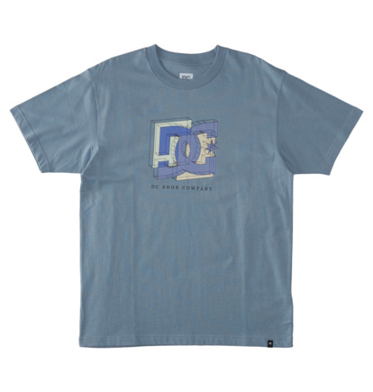 Blue Men DC Shoes Fine Art T-Shirt | DC-8719026