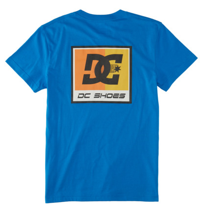 Blue Men DC Shoes Racer T-Shirt | DC-4789120