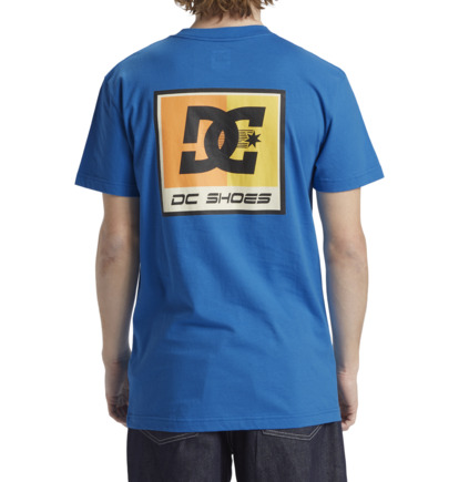 Blue Men DC Shoes Racer T-Shirt | DC-4789120