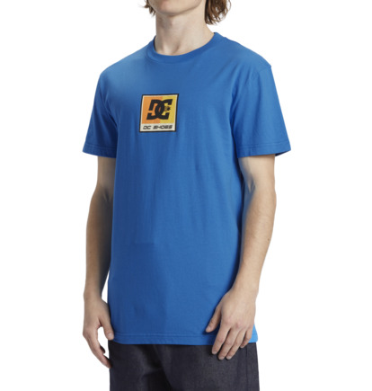 Blue Men DC Shoes Racer T-Shirt | DC-4789120