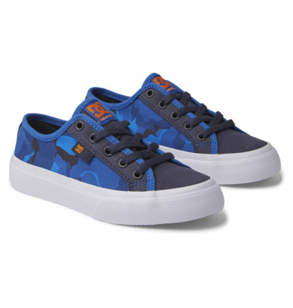 Blue / Orange Kids' DC Shoes Manual Skate Shoes | DC-9216308