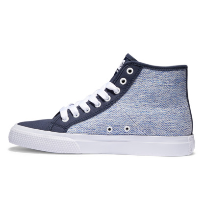 Blue / White Women DC Shoes Manual High-Top Sneakers | DC-7139826