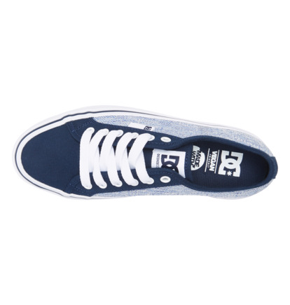 Blue / White Women DC Shoes Manual Platform Sneakers | DC-0856712