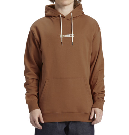 Brown Men DC Shoes Baseline Ph Hoodie | DC-4763512