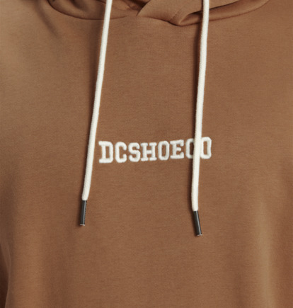 Brown Men DC Shoes Baseline Ph Hoodie | DC-4763512