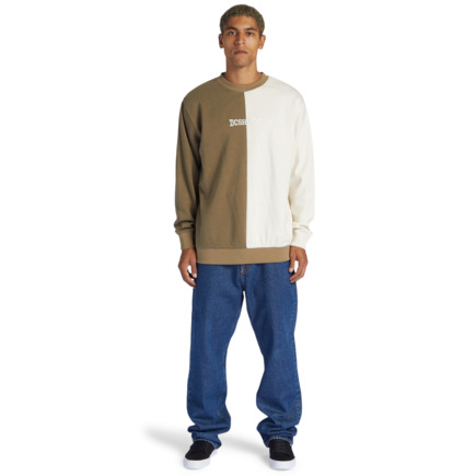 Brown Men DC Shoes Baseline Sweatshirts | DC-2143706