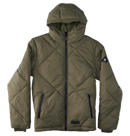 Brown Men DC Shoes Passage Puffer Jackets | DC-0639278