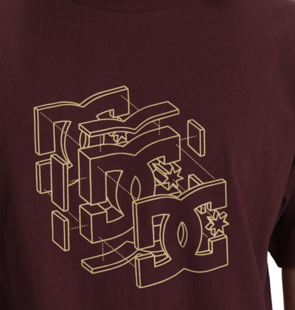 Brown Men DC Shoes Rebuild T-Shirt | DC-6802174