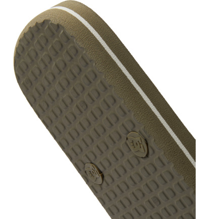 Brown Men DC Shoes Spray Graffik Flip Flops | DC-4685937